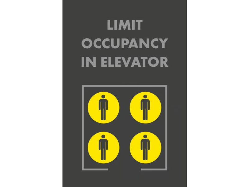Notrax Social Distance Limit Occupancy In Elevator Floor Mats 194LO Series