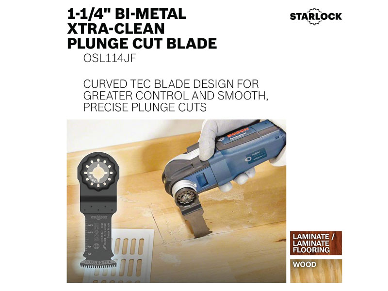 BOSCH® Starlock® Oscillating Multi Tool BiMetal Xtraclean Clean