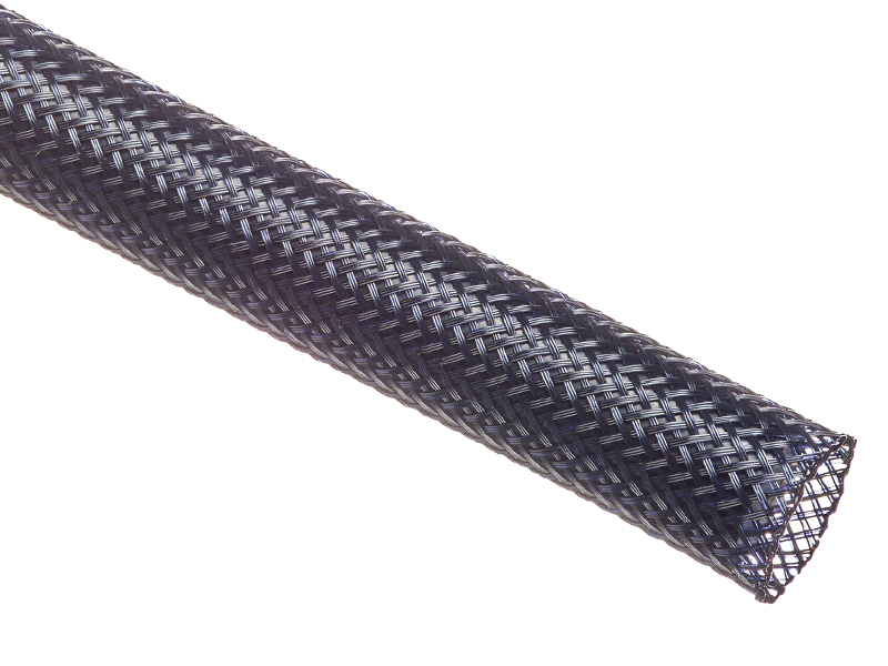 Techflex Flexo PET Braided Sleeving - 1/4 Inch X 25 Feet Black Cable Wrap