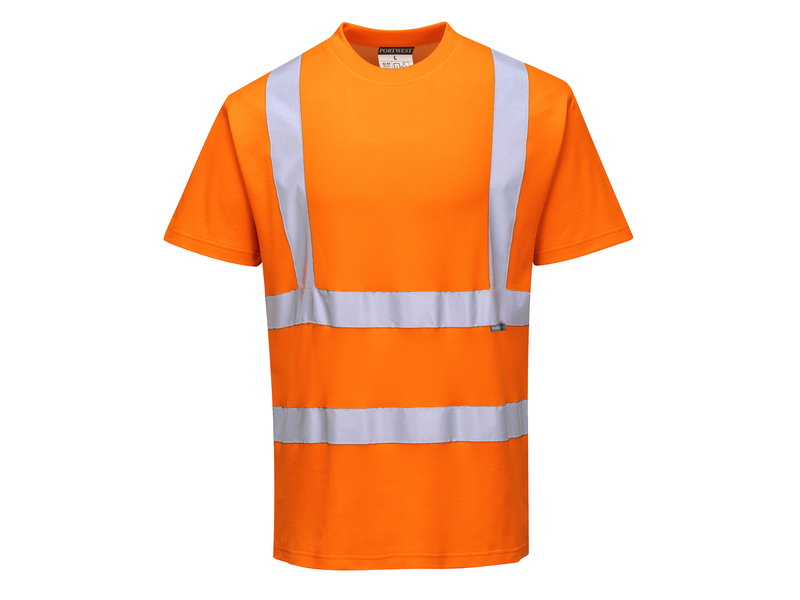Portwest Iona Short-Sleeved T-Shirt Visibility Reflective Safety Work Wear  S396 