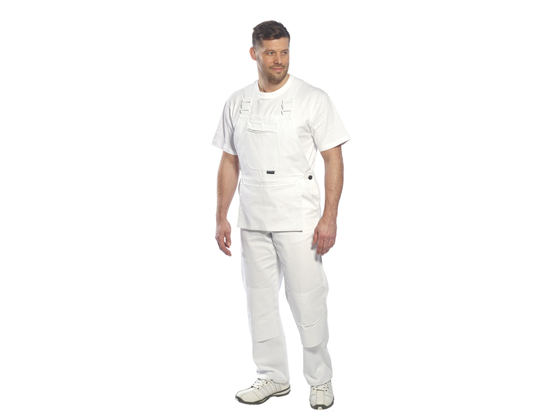 Portwest® Bolton Painters Bib Overalls White Cotton