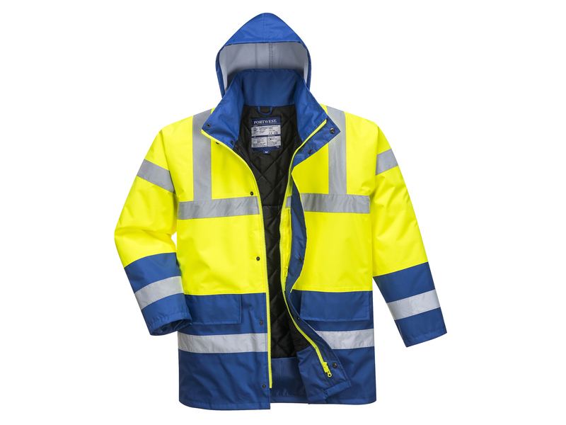 Portwest® Hi-Vis Contrast Waterproof Traffic Jacket - US466