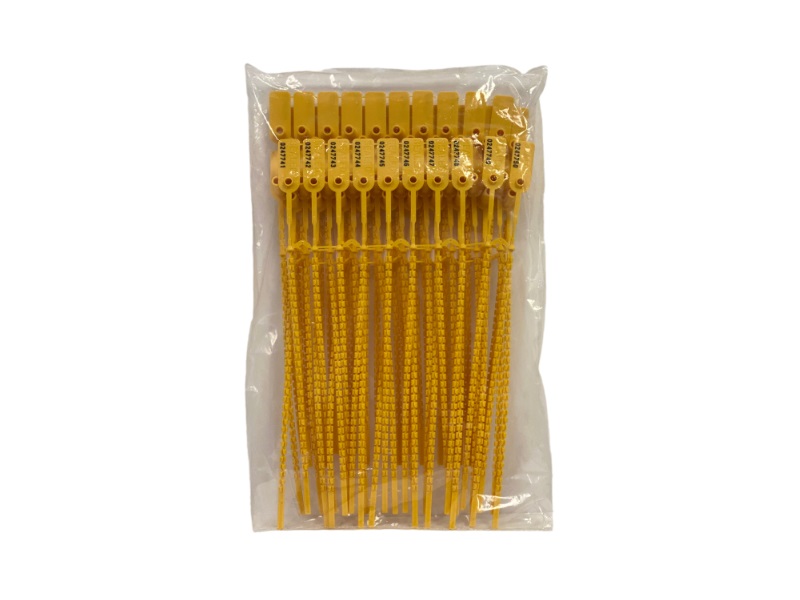 Pull Tight Numbered Identification and Tamper Evident zip ties