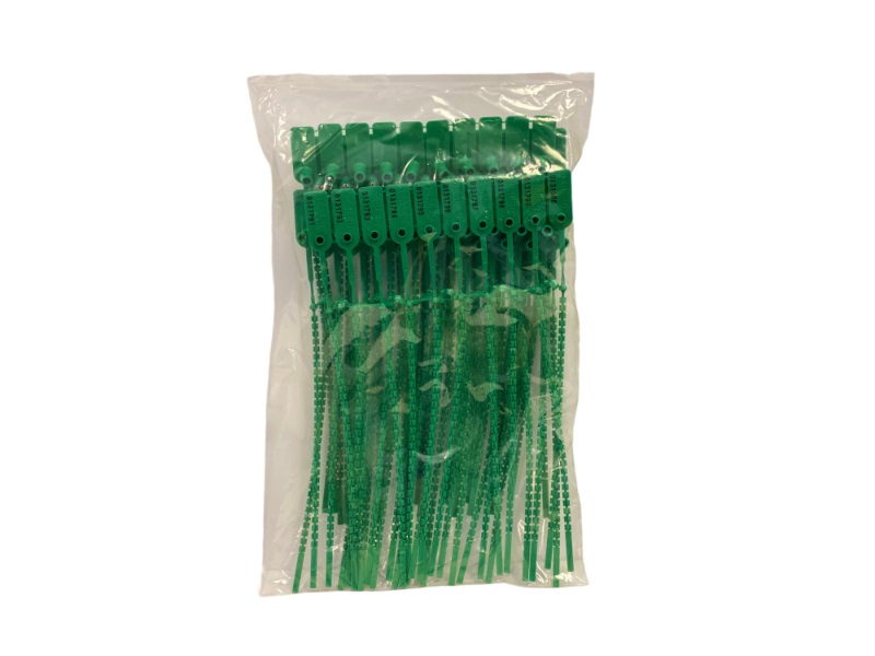 Pull Tight Numbered Identification and Tamper Evident zip ties