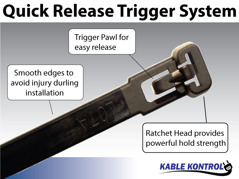 Reusable Zip Ties Releasable Cable Ties Quick Release Cord Ties