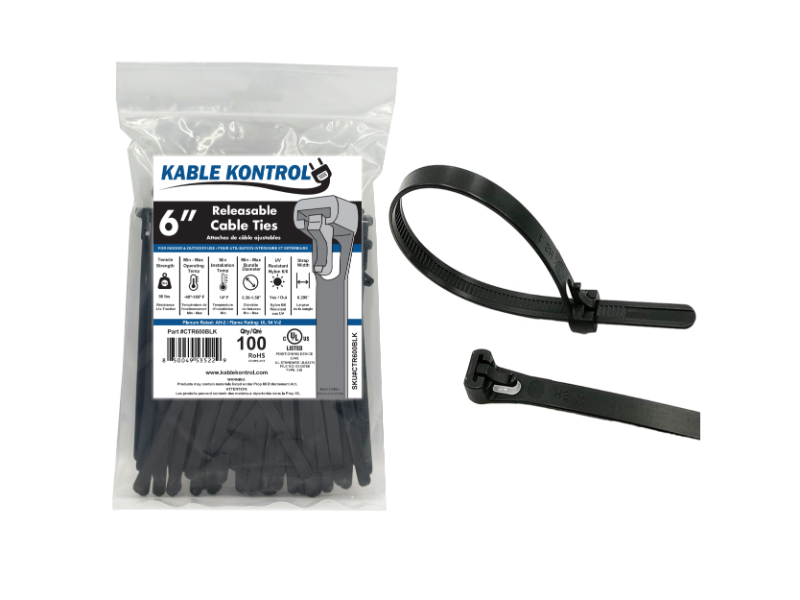 Reusable Zip Ties, Trigger Releasable Cable Ties