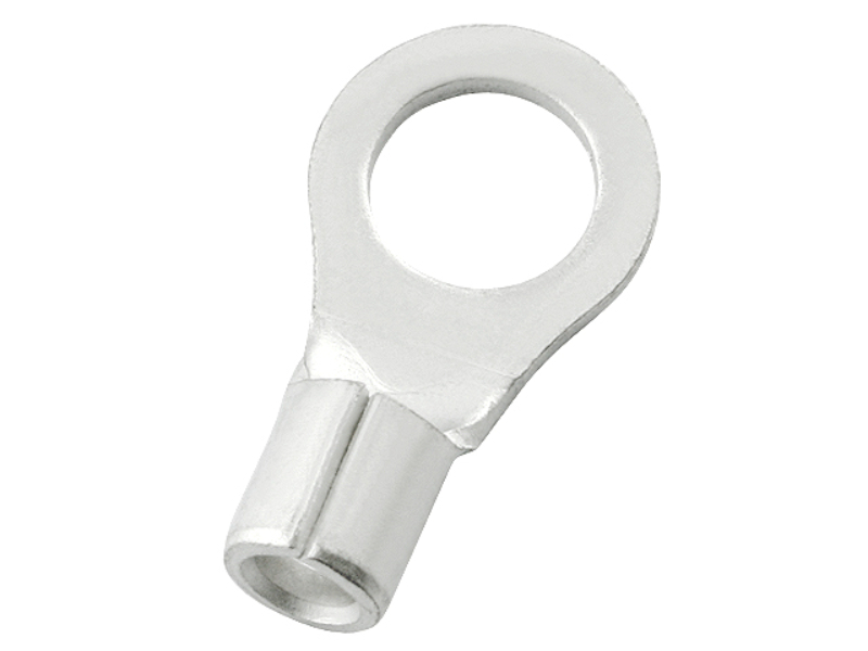 thumbnail interactive-video image 1 of Conext Link 100pcs Non-Insulated Ring Terminals 16-14 AWG #8 Gauge Uninsulated 1 of 4
