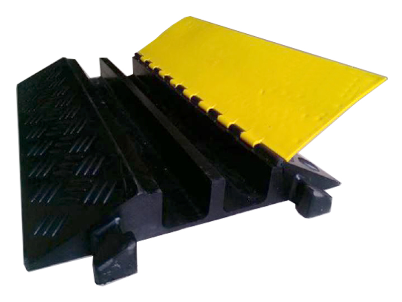 Slip Resistant Base Protect Cables and Prevent Trip Hazards Black and Yellow 2m Length GTSE Heavy Duty Floor Cable Cover