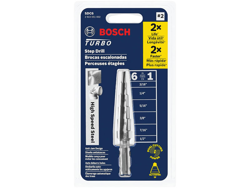 Bosch turbo step drill online