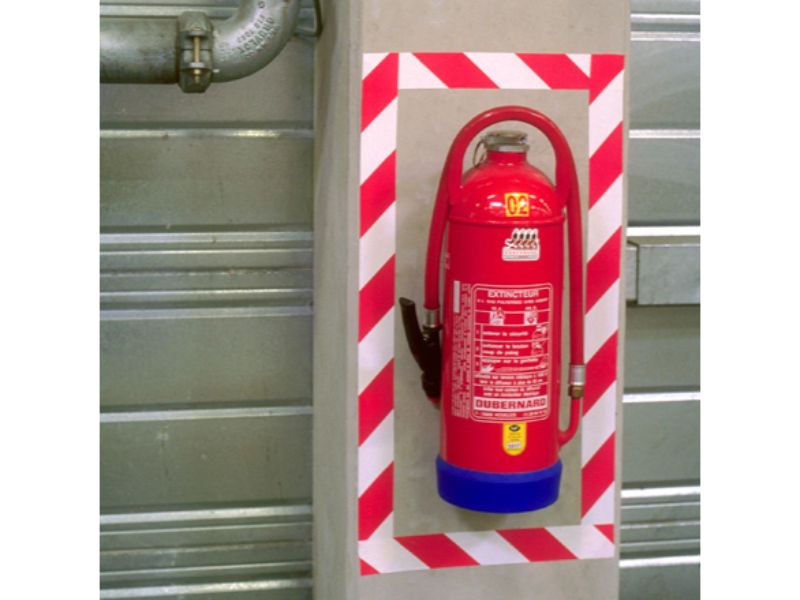 Tape Logic® Striped Vinyl Tape