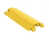 Linebacker 2-channel polyurethane drop over cable protector, yellow