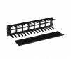 Kendall Howard 2U finger duct horizontal cable manager open, kh-1903-3-300-02 