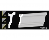 3.5 inch h foam crown molding profile 2