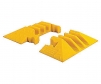 End caps forYellow Jacket CP-3-225 3-channel cable protector