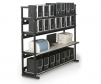 Kendall Howard 72" wide heavy duty performance LAN station, kh-7100-1-100-72
