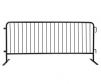 8 foot steel barricade black powder coat flat feet
