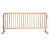 8 foot steel barricade orange powder coated flat feet
