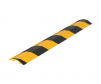Black and yellow aluminum cable hose protector with 48" length, 2.63" width, and .75" height