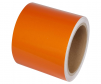 Orange engineer grade barrel drum channelizer reflective tape with 50 yard length and 4 inch width