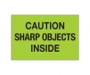 Caution Sharp Object Green