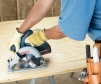 Ccs180B Bosch Cordless Circular Saw Bare Tool 18V 6 1 2 Inch In Use