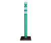 EZ-Grab delineator, square base, 45", forest green w/reflective collars