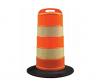Orange Diamond grade traffic channelizer barrel drum with 6