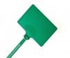 2 inch by 3 inch flag top zip tie in green