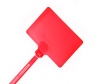 2 inch by 3 inch flag top zip tie in red