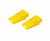 Yellow diamond back hose protector ramps pair