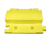 Yellow diamond back hose protector ramps with tunnels