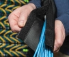 Dura-wrap sleeving being installed