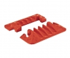 Linebacker end caps for 4 channel cable protectors