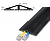 fcrd2-10-ft powerback rubber duct cord cover 2 channel 0.437 inch w x 0.25 inch h
