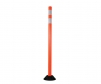 flexible surface mount traffic delineator orange