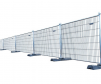Temporary fortress steel perimeter fencing with 7' 1-2/2