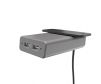 Garcia storm desk under mount USB hub, black