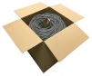 Gray flame retardant polyethylene split wire loom tubing bulk box