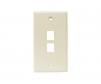 2-Port Keystone Wall Plate, almond