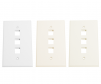 Keystone 3 port wall plates all colors