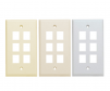 Keystone 6 port wall plate all colors