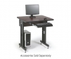 Kendall Howard 36 inch adjustable work desk in African mahogany
