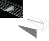 kk 8600012 4 inch v wall bracket