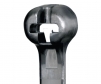 Metal pawl head black zip tie