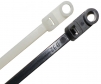 screw hole mount cable ties black and white