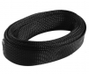 roll of black nylon braided sleeving
