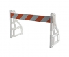 Assembled 1-board P-cade plastic barrier