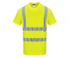 portwest s170yl cotton hi vis short sleeve t shirt