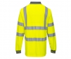 portwest s277yl gallery1 hi vis long sleeve polo