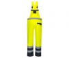 portwest s488yl reverse hi vis bib overall pants unlined_